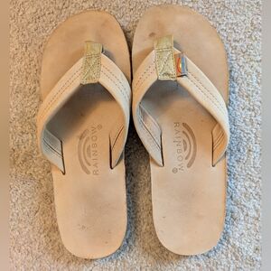 Rainbow Sandals Tan Flip Flops